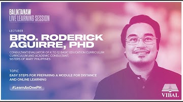 Easy Steps for Preparing a Module for Distance Learning