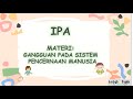 GANGGUAN PADA SISTEM PENCEMARAN MANUSIA