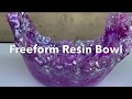 #27 freeform geode resin bowl