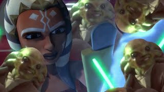 Ahsoka and Kit Fisto save the galaxy