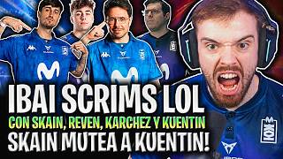 IBAI SCRIMS LOL vs TEAM SHIRO 😱SKAIN MUTEA A KUENTIN!🔥 co...