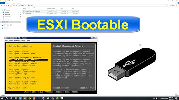 how to create a bootable USB drive for ESXi installation. || virtual machine