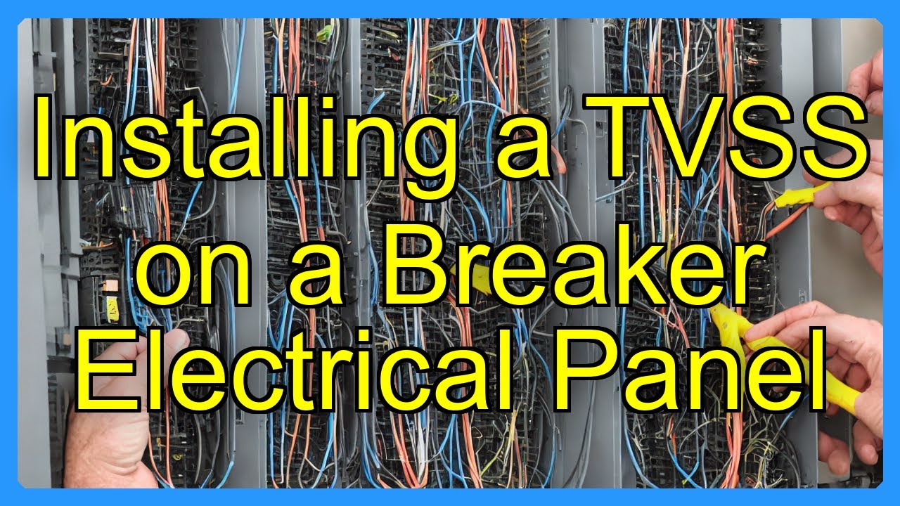 Tvss Design Installing a TVSS on a Breaker Electrical Panel - YouTube