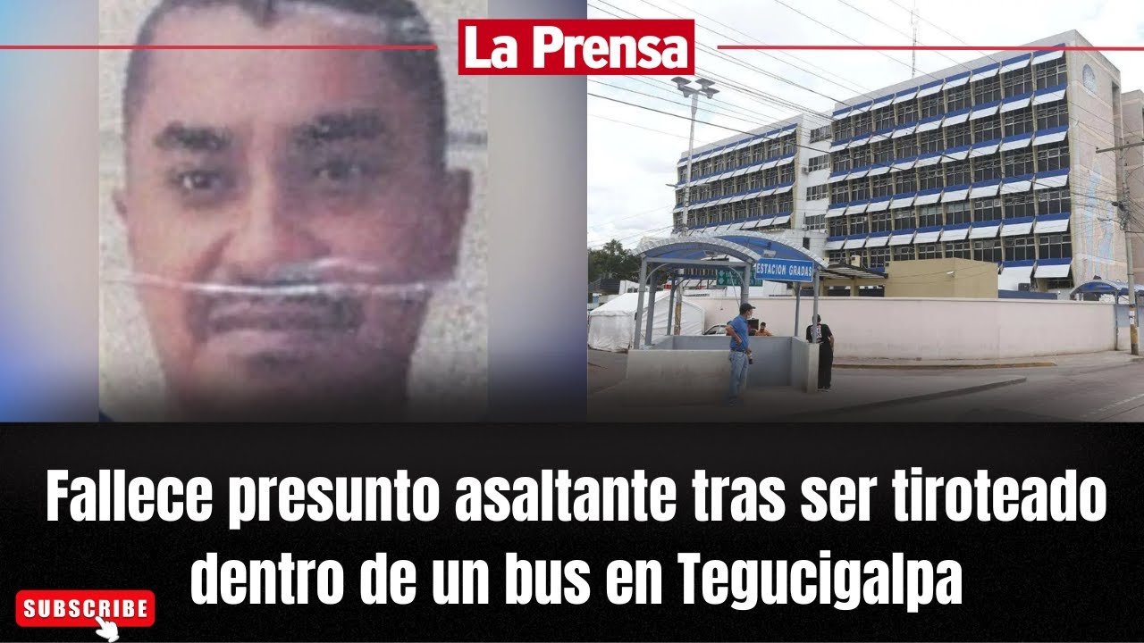 Fallece presunto asaltante tras ser tiroteado dentro de un bus en Tegucigalpa