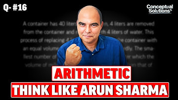 Trick to SOLVE CAT Mixtures & Alligation Question Like a 99.9+%iler by Arun Sharma