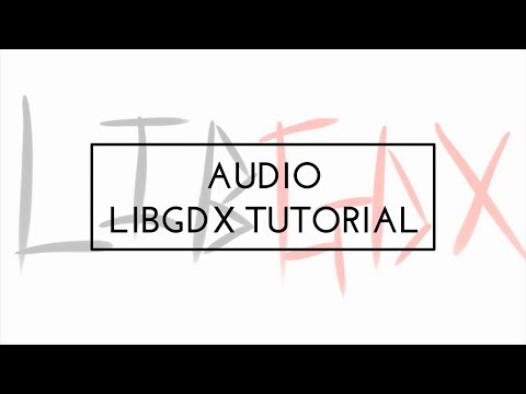 libGDX Basic Audio Tutorial