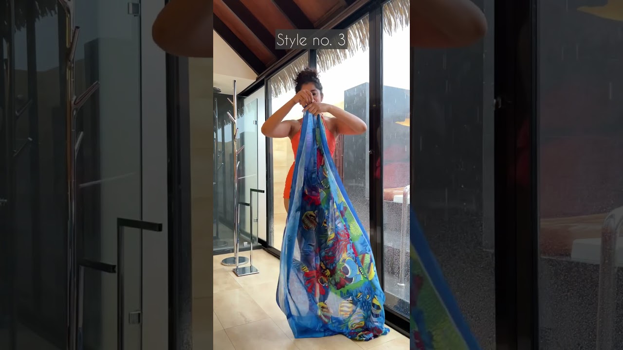 3 ways to tie a sarong | beach outfits | #sarong #scarfstyle #howto #drape  #howtowear - YouTube