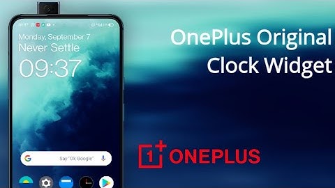 OnePlus original widget on any Android