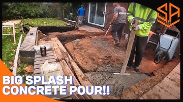 HAND DIGGING FOUNDATIONS, BIG SPLASH.. CONSERVATORY UPGRADE PART 1