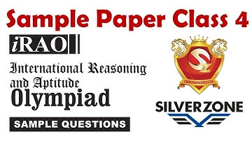 SilverZone iRAO Reasoning & Aptitude Olympiad -  Sample Paper 2025-26 Class 4