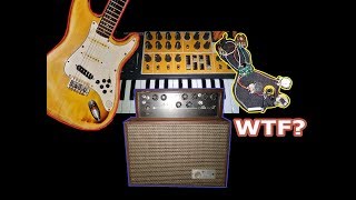 Strat Through Synth Controlled by Fiberoptic Lamp into Tube Amp!
Circuit bent lamp DIY tube amp modded guitar & synthesizer all daisy chained together for some wacky guitar tone audio experimentation.
Strat wiring Mod Vids:
https://www.youtube.com/watch?v=JtvbkqWX1ZQ
https://www.youtube.com/watch?v=Q-l4HhVdO4M
1967 GE Hi-fi to tube amp conversion Playlist:
https://www.youtube.com/watch?v=WXGQdoIeXxE&list=PLUNzqbzfE3IGAHJtHP-OYBvMuWeDUi_Kh
O,mdProductions2019 Strat Through Synth Controlled by Fiberoptic Lamp into Tube Amp!