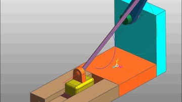 3D Slider Crank Mechanism using RecurDyn