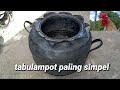 making fruit pots using used car tires