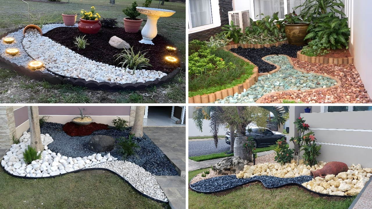 50+ GARDEN DESIGN IDEAS USING PEBBLES 2025 - WHITE PEBBLES DECOR FOR GARDEN IDEAS 2025