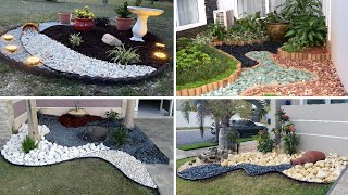 50+ GARDEN DESIGN IDEAS USING PEBBLES 2024 - WHITE PEBBLES DECOR FOR GARDEN IDEAS 2024