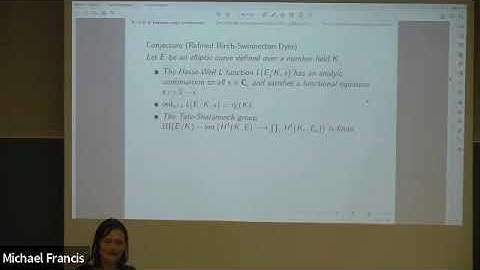 UWO Math Colloquium by Jeanine Van Order (Universitat Bielefeld), Dec 13 2022