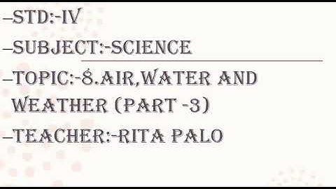 SVM CBSE||STD 4||Science|| Chp 8|| Part 3||
