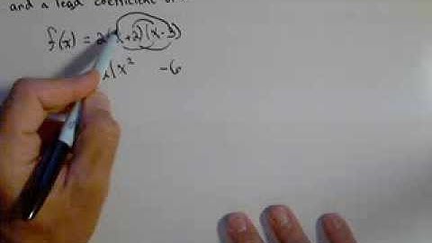 Finding a Second Degree Polynomial or Quadratic Given its Roots or Zeros