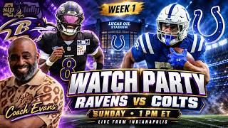 Ravens vs Colts Watch Party GAME 1 of Minter ERA!!!!!!!!!!!!!!!!!!!! #ravens