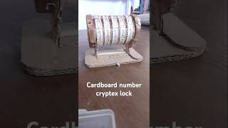 Da Vinci code cryptex from cardboard preview