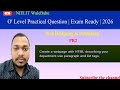 O level Practical 2026 | Practical original paper #olevel #olevelexam #olevelpractical