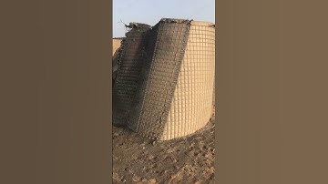 This is what the JOESCO  barrier  after withstanding the explosion. #militarybarrier #explosion