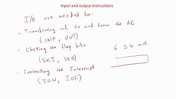 Computer System Architecture Chap 5 - Input/ Output and Interrupt