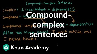Compound-complex sentences are compound sentences with dependent or...