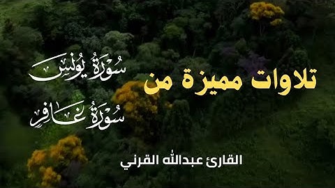 تلاوات مميزة من سورة يونس وغافر | القارئ عبدالله القرني