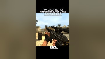 How G3SG1 changed in Counter-Strike #cs  #csgo #cs16 #cssource #csgo #cs2 #retrogaming