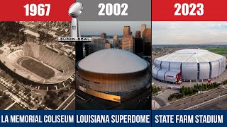 All Super Bowl Stadiums 1967-2025