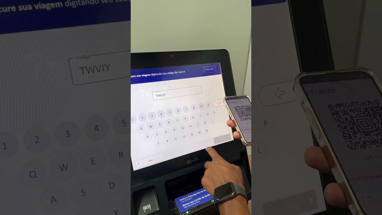 Como fazer check-in no totem do aeroporto?