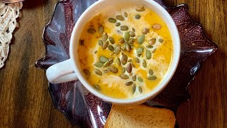 شوربة القرع الاحمر pumpkin soup 🍜