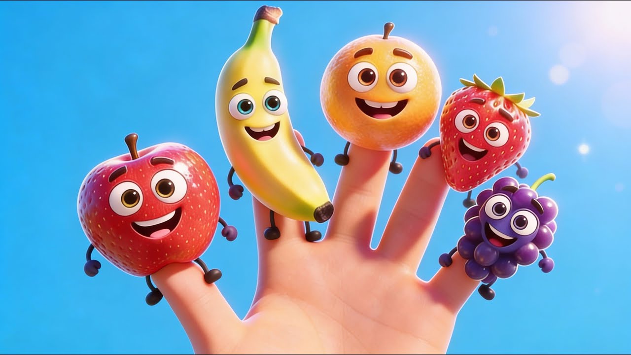 Fruits Finger Family Cleaning House Song | Fruit Names | Kids Learning Video |Toddler Educational .