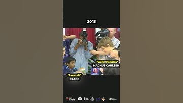 8 year old Pragg meets Magnus for the FIRST TIME 😍😍 #chess #magnuscarlsen #praggnanandhaa