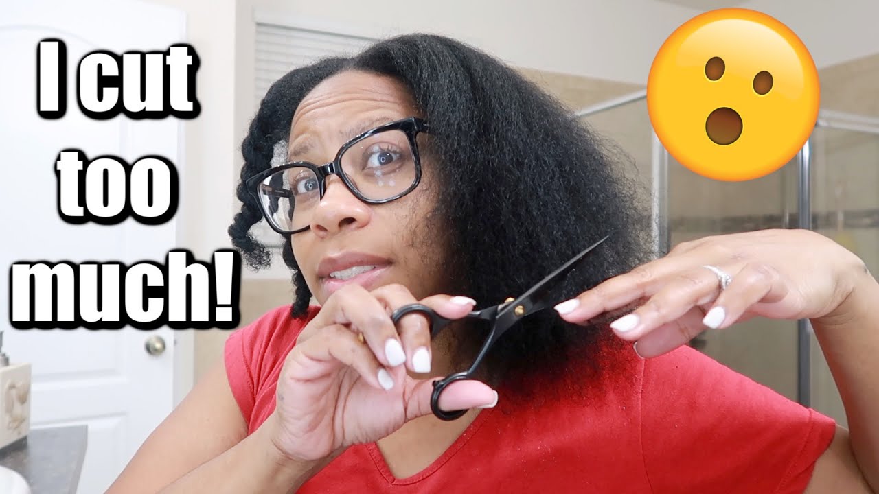 Straightening & Cutting My Hair For The First Time In..