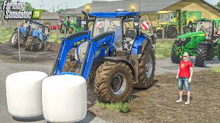 Big Field Plowing & Silage Bale Loading w/ New Holland | Újrét 2025 | Farming Simulator 25