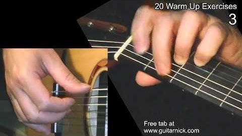 WARM UP Fingerstyle Exercise 3 - Guitar Lesson WITH TAB!