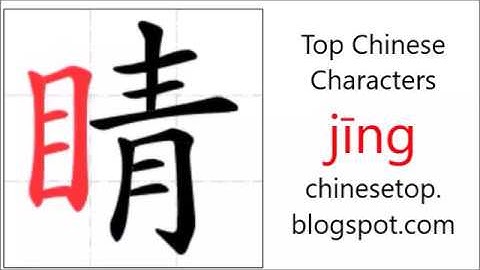 汉字[睛]的笔顺