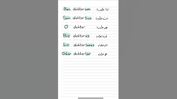 الضمائر واضافتها باللغة التركية تعلم التركية لغة تركية Shorts Viral Shorts 