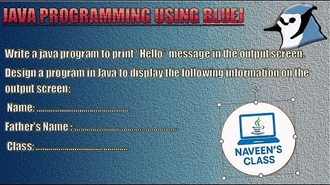 Simple JAVA Program with BlueJ