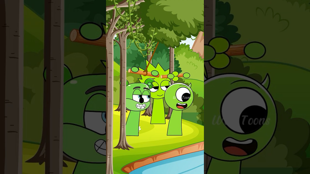 POV: Майк Вазовски стал жертвой троллинга от Gummy Bear и OWAKCX и упал в воду 🤣| Incredibox Sprunki