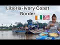 I crossed the longest river in liberia to eat attieke in ivory coast 