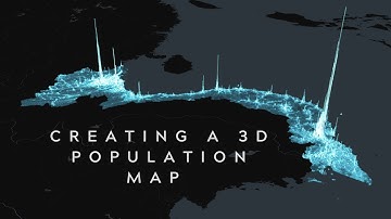 Create a 3D population map of ANYWHERE in the world