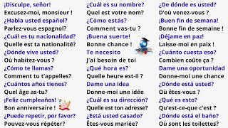 Apprendre l'Espagnol Rapidement | 150 Phrases de Conversation pour Débutants | Cours d’Espagnol