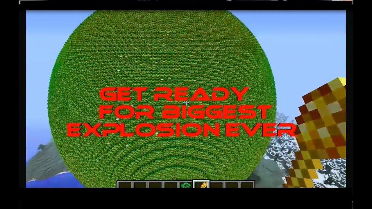 Minecraft Biggest NUKE Ball Explosion EVER - YouTube