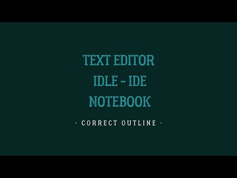 Text Editor--IDLE--IDE--Notebook | كومبيلر بالعربي | الفرق بين في 6 دقائق