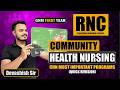 Community Health Nursing Top Most Important Topics for RNC GNM 1st Year Exam