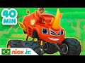 Blaze e le Mega Macchine | 40 MINUTI degli animali PIÙ CARINI! | Nick Jr. em Português