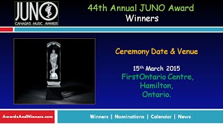 44Th Juno Awards 2015